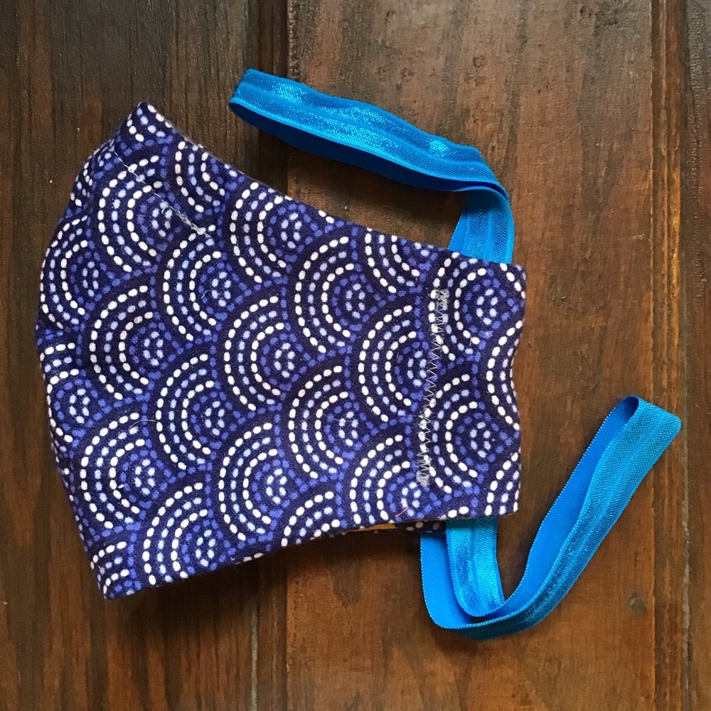 Fabric Face  Mask - Blue washable